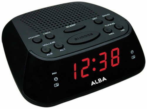 Bush dual alarm clock - alarm, radio