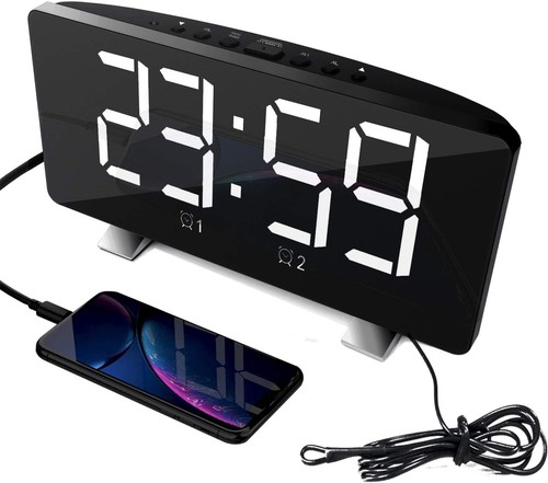 Threeh alarm clock radio - threeh, fm