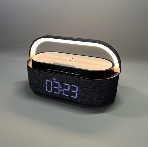Radio alarm clock qi - fm,