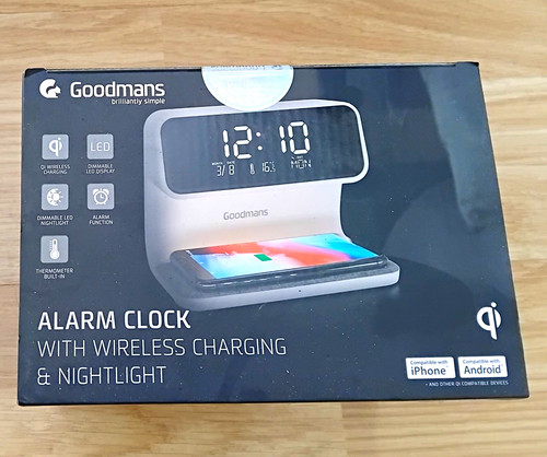 Goodmans white digital alarm - goodmans,