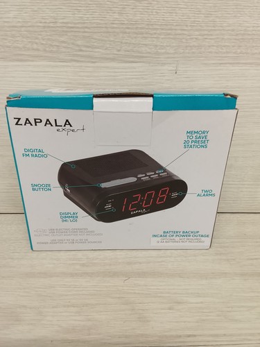 Dual alarm clock with - clock,