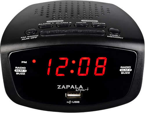 Wake alarm clock with - alarm, radio