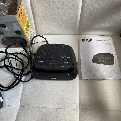 Bush 07pl radio alarm clock - bush, cr-07pl