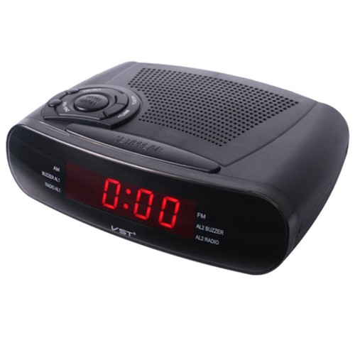 Alarm clock radio with and - radio, am