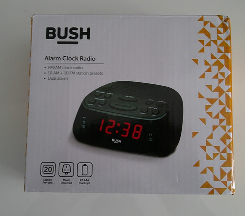 Bush alarm clock radio - alarm, am/fm