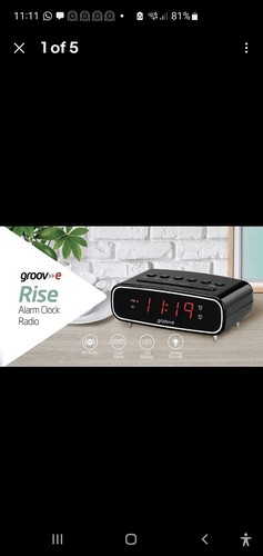 Alarm clock with - clock, lcd